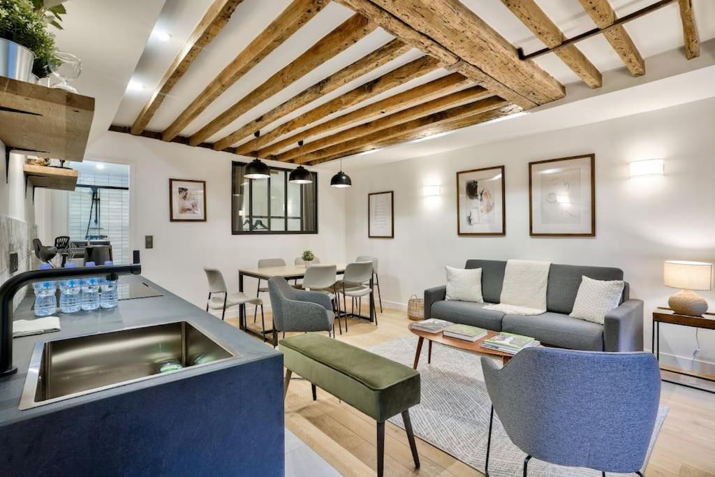 Magnifique Appartement Pour 6 - Montorgueil Paryż Zewnętrze zdjęcie